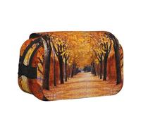 WXWJSHMGC Pathway in The Woods Covered Print Pen Case Bag - Portable Double Layer Storage Pencil Bag for Child, Girls, Boys and Adults