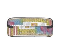 WXWJSHMGC Periodic Table of Elements Print Pencil Case - Cute Pencil Case with Zip Closure Large Pencil Box for Student