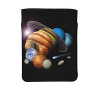 WXWJSHMGC Planet Pattern Print Book Cover with Zipper,Waterproof Book Sleeve Pouch with Front Pocket, Book Protector for Paperbacks,Multifunctional Storage Bag for Hardcovers