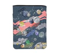 WXWJSHMGC Planet Print Book Cover with Zipper,Waterproof Book Sleeve Pouch with Front Pocket, Book Protector for Paperbacks,Multifunctional Storage Bag for Hardcovers