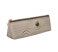 WXWJSHMGC Rocks Over A Rippled Print Leather Pencil Case,Fountain Pen Case,Personalised Portable Big Capacity Study Pencil Case for Secondary School Girls Boys