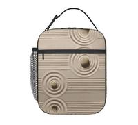 WXWJSHMGC Rocks Over A Rippled Print Lunch Bag,Reusable and Waterproof Lunchbox, Insulated Lunchbag with Mesh Bag for School, Travel, Picnic