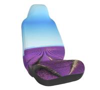 WXWJSHMGC Romantic Lavender Print Universal Auto Car Front Seat Covers Bucket Seats Auto Interior Accessories Protector Fit For Most Car(1pcs)