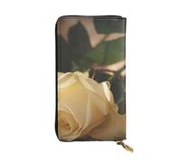 WXWJSHMGC Romantic Roses Print Fashion Long Wallet Shopping Clutch Purse Pu Leather Handbags for Ladies,Men's Wallets