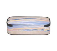 WXWJSHMGC Romantic White Sand Landscape Print Pencil Case - Cute Pencil Case with Zip Closure Large Pencil Box for Student
