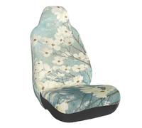 WXWJSHMGC Spring Flower Blossoms Print Universal Auto Car Front Seat Covers Bucket Seats Auto Interior Accessories Protector Fit For Most Car(1pcs)