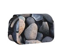 WXWJSHMGC Stones Under Ice Print Pen Case Bag - Portable Double Layer Storage Pencil Bag for Child, Girls, Boys and Adults