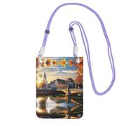 WXWJSHMGC Strasbourg Sundown Print Mini Crossbody Phone Bag - Ladies Purse for Mobile and Smart Phones