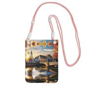 WXWJSHMGC Strasbourg Sundown Print Mini Crossbody Phone Bag - Ladies Purse for Mobile and Smart Phones