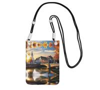 WXWJSHMGC Strasbourg Sundown Print Mini Crossbody Phone Bag - Ladies Purse for Mobile and Smart Phones