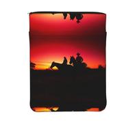 WXWJSHMGC Texas Cowboy Print Book Cover with Zipper,Waterproof Book Sleeve Pouch with Front Pocket, Book Protector for Paperbacks,Multifunctional Storage Bag for Hardcovers