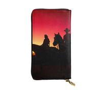 WXWJSHMGC Texas Cowboy Print Fashion Long Wallet Shopping Clutch Purse Pu Leather Handbags for Ladies,Men's Wallets
