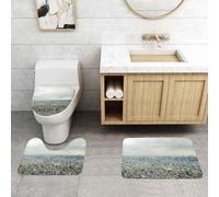 WXWJSHMGC Tokyo Bird Eye View print 3 Piece Super Plush Non-Slip Bath Mat Rug Set Toilet Carpet Rugs