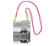WXWJSHMGC Tractor Agriculture Tranquil Print Mini Crossbody Phone Bag - Ladies Purse for Mobile and Smart Phones