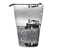 WXWJSHMGC Tractor Agriculture Tranquil Print Pencil Telescopic Case Versatile Storage Bag,Office, and Adult Storage Box Gifts