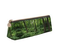 WXWJSHMGC Tropical Rainforest Print Leather Pencil Case,Fountain Pen Case,Personalised Portable Big Capacity Study Pencil Case for Secondary School Girls Boys