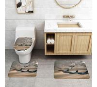 WXWJSHMGC War plane print 3 Piece Super Plush Non-Slip Bath Mat Rug Set Toilet Carpet Rugs