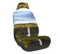WXWJSHMGC Waterfall Landscape Picture Print Universal Auto Car Front Seat Covers Bucket Seats Auto Interior Accessories Protector Fit For Most Car(1pcs)