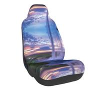 WXWJSHMGC Waterfall Landscape Print Universal Auto Car Front Seat Covers Bucket Seats Auto Interior Accessories Protector Fit For Most Car(1pcs)