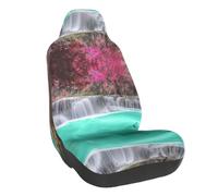 WXWJSHMGC Waterfall Natural Landscape Print Universal Auto Car Front Seat Covers Bucket Seats Auto Interior Accessories Protector Fit For Most Car(1pcs)