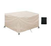 WXWYGNY Garden Furniture Cover 280x140x90cm Outdoor Table Cover Waterproof Windproof & Anti-UV, 420D Oxford Fabric Rectangular Patio Rattan Furniture Cover, Furniture Protective Covers for Seater Set
