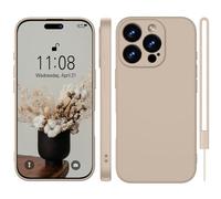 WXX Silicone Case for iPhone 16 Pro Max, Mobile Phone Case for iPhone 16 Pro Max, Thin Slim with Microfibre, Scratch-Resistant All-Round Protection Case for iPhone 16 Pro Max 6.9 Inch Khaki