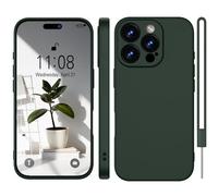 WXX Silicone Case for iPhone 16 Pro Max, Mobile Phone Case for iPhone 16 Pro Max, Thin Slim with Microfibre, Scratch-Resistant All-Round Protection Case for iPhone 16 Pro Max 6.9 Inch Green