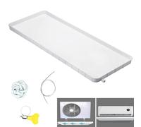 WXXSHGDW Air Conditioner Drip Pan, Condensate Drain Pan Plastic Drip Tray, Universal HVAC/Air Conditioner Drain Kit, Leak-Proof Air Conditioner External Unit Water Tray with Drain Pipe (Color : 400CM