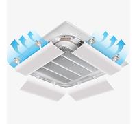 WXXSHGDW Ceiling Air Conditioner Vent Deflector, Angle Adjustable Air Conditioner Deflector Anti-Condensation Easy Installation Help Cooling/Heating Air Circulation Vent Deflectors (1 Pcs) (Size : 90
