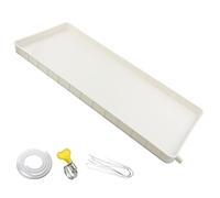 WXXSHGDW Condensate Drain Pan Plastic Drip Tray, Air Conditioner Drip Pan, Air Conditioner Indoor/Outdoor Unit Water Collecting and Drainage Pan Universal AC Drain Kit (Color : 300CM, Size : 3-5P(91