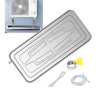 WXXSHGDW Portable Air Conditioner Drip Pan, Condensate Drain Pan Stainless Steel Drip Tray, Air Conditioner External Unit Water Tray, for Window Ac and Mini Split Units (Color : 500CM, Size : 3P(93x