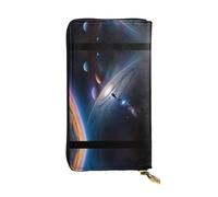 WXXWXD A fascinating universe Printed Long Clutch Wallet: Lightweight, Durable, and Comfortable for Casual Coins and Cards