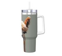 WXXWXD Alpaca avatar Pattern ice cup 40 oz - warm and cool, suitable for home, office and outdoor use
