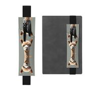 WXXWXD Alpaca avatar Printed elastic pencil holder - Back to school stationery, bookmark gifts for besties, children, and teachers
