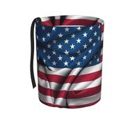 WXXWXD American Flag Printed Hanging car Trash can-Suitable for All Types of Cars, Keep The car Clean.