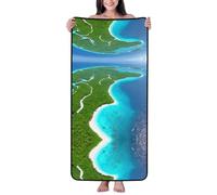WXXWXD an Island in The Ocean Ultra Soft Absorbent Bath Towel (27x55 Inches) | Quick Dry Plush Towel for Bathroom, Spa, Gym, Beach