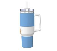WXXWXD Argentine flag Pattern ice cup 40 oz - warm and cool, suitable for home, office and outdoor use