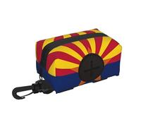 WXXWXD Arizona Flag Printed pet travel waste bag storage bag, soft, durable and lightweight, suitable for dog walking, hiking and running.