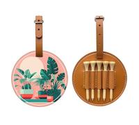 WXXWXD Beautiful potted green plants Printed Golf Tee Storage Bag - Portable Storage, Easily Organize Tees