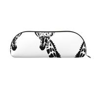 WXXWXD Black and white giraffe Portable pencil case convenient for carrying on the go ideal for office use
