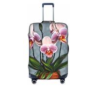WXXWXD Blooming Orchids Printed luggage cover, double stitching all around, high elastic material, suitable for travel and business trip