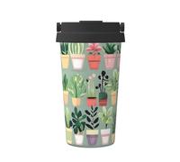 WXXWXD Bonsai Plant Large Capacity Portable Coffee Cup - 12 Hours Of Heat Preservation And Cold Preservation, Suitable For Cars, Offices, Etc.