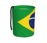 WXXWXD Brazilian Flag Printed Hanging car Trash can-Suitable for All Types of Cars, Keep The car Clean.