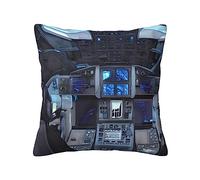 WXXWXD Cabin of The Future Double-Sided Plush Pillowcase (18x18 inches), a Versatile Decorative Pillowcase for Sofas and bedrooms.