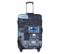 WXXWXD Cabin of the Future Printed luggage cover, double stitching all around, high elastic material, suitable for travel and business trip