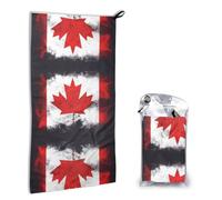 WXXWXD Canadian Flag Printed Microfiber Quick-Drying Towel, Fast Drying and Water Absorption, Suitable for Camping, Beach, Gym, Travel, Yoga and Swimming