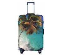 WXXWXD Caribbean Islands Printed luggage cover, double stitching all around, high elastic material, suitable for travel and business trip