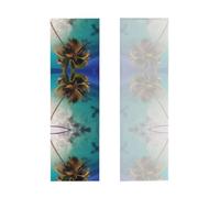 WXXWXD Caribbean Islands Printed Towel, Soft and Breathable, Comes with a Waterproof Bag and Carabiner, Suitable for Yoga, Fitness and Other Activities