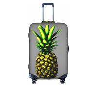 WXXWXD Cartoon Pineapple Printed luggage cover, double stitching all around, high elastic material, suitable for travel and business trip