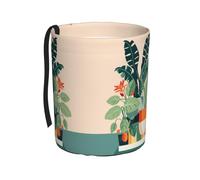 WXXWXD Cartoon Small Green Plant Printed Hanging car Trash can-Suitable for All Types of Cars, Keep The car Clean.